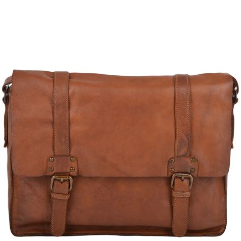 Mens Vintage Leather Messenger Bag Rust 7996 Mens Leather Bags