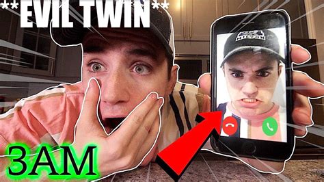 Insane Facetiming Myself At 3am Challenge Evll Stromedy Twin Youtube