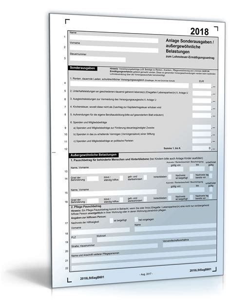 Steuererklärung Formular losformathens online formulare