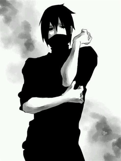 Sasuke With A Mask Just Like Kakashi Sensei Sasuke