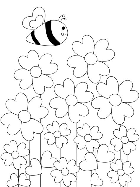 A blank space surrounding the image allows for you to cut the picture out when you're finished with your masterpiece. Free Printable Bee Coloring Pages You Will Love - Healthy ...