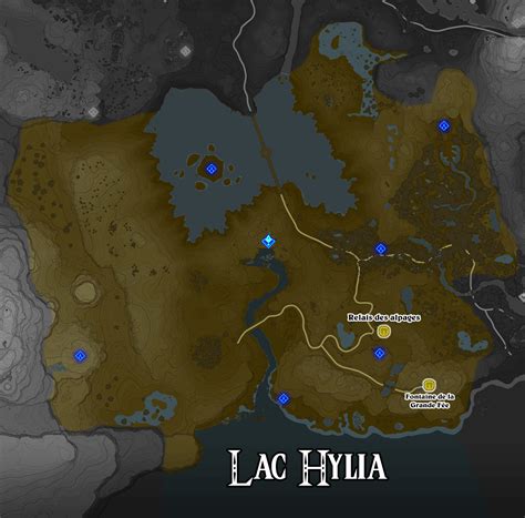 Zelda Botw La Map Du Lac Hylia Eclypsia