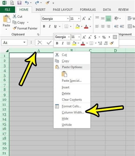 How To Make All Columns The Same Width In Excel 2013 Live2tech