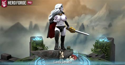 Lady Death Made With Hero Forge