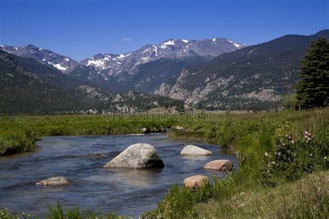 Rocky Mountain Stream Stock Image Image Of Scenic Vacation 10391333