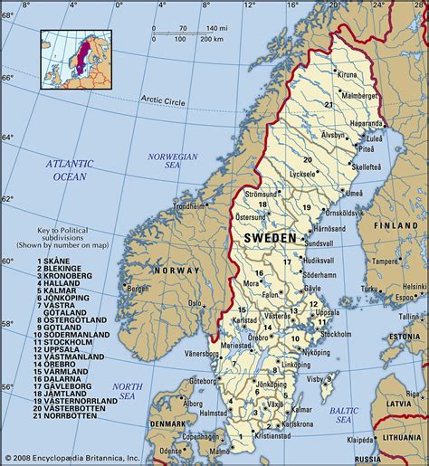 Карта Швеции описание страны география столица описание факты