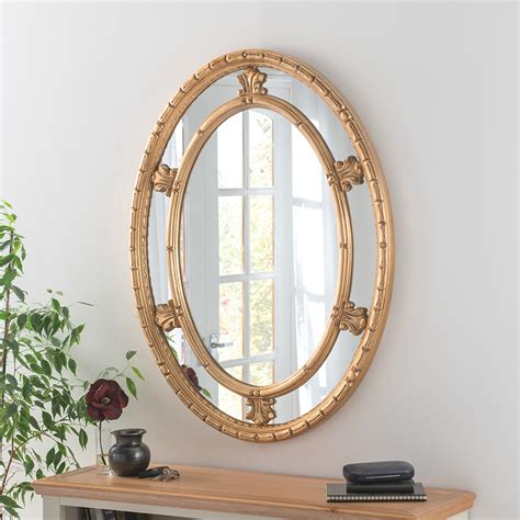 Clement Decorative Oval Mirror Traditional Mirrors