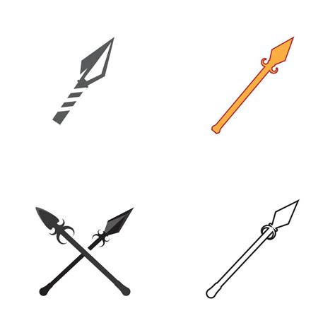 Spear Vector Illustration Icon Template 13199056 Vector Art At Vecteezy