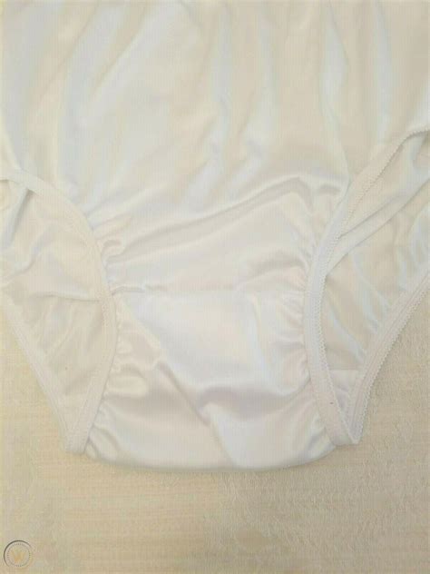 sz 6 nylon panties wide gusset granny panties 3849196018