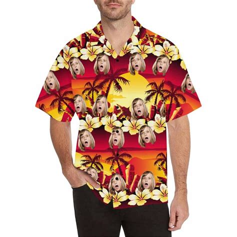 Custom Face Hawaiian Shirtpersonalized Hawaii Shirt For Etsy