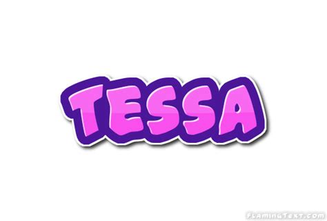 Tessa Лого Бесплатный инструмент для дизайна имени от Flaming Text
