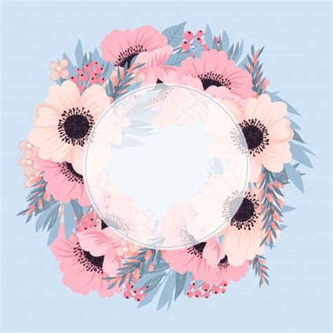 Here you can explore hq pink floral transparent illustrations, icons and clipart with filter setting like size, type, color etc. Floral Frame With Pink And Blue Flower. | Floral poster ...