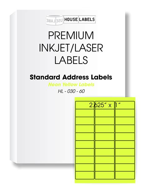 Download free templates for label printing needs. Self-adhesive labels for all printers - HouseLabels.com ...
