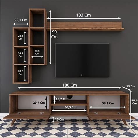 Wall Shelf Bookcase Tv Unit Wall Mounted Wooden Tv Stand Etsy In 2021