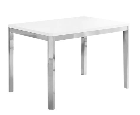 315 X 475 X 30 White Particle Board Metal Dining Table