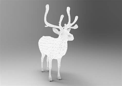 3d Model Cartoon Toon Reindeer Rigged And Animated Vr Ar Low Poly