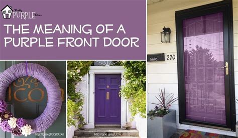 Purple Front Door Meaning Paint Your Door Purple Pretty Purple Door