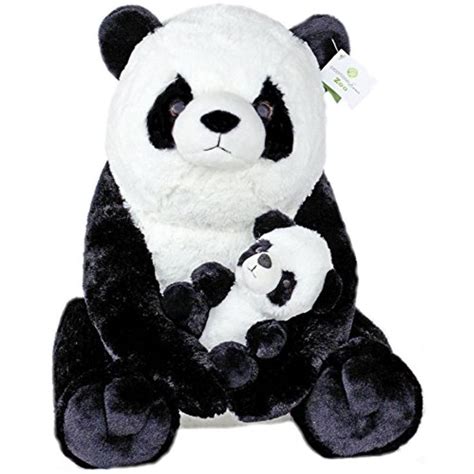 Mother And Baby Panda Plush Set Super Soft Panda Stuffed Animal