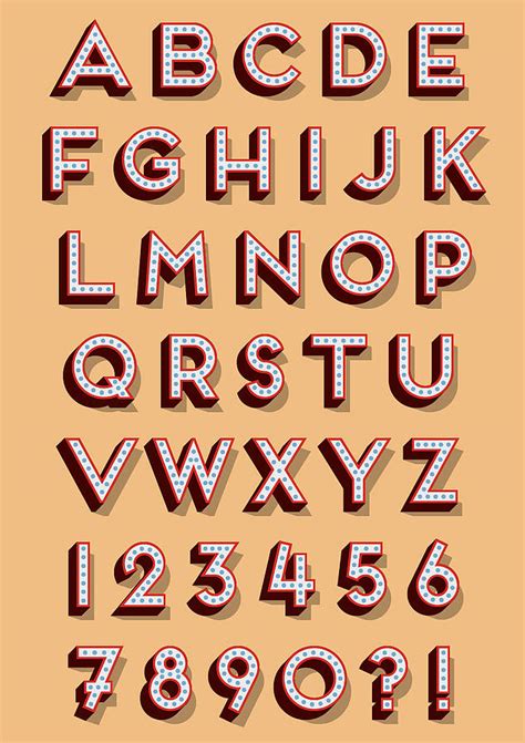If you used big cutout. Big Circus Marquee Letter Print By Luna Studio Designs | notonthehighstreet.com