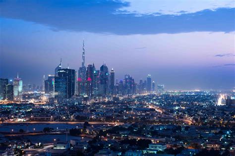 Dubais Amazing Skyline From The Hotel Dubai Riyadh Sharjah City