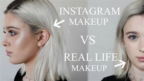 Instagram Makeup Vs Real Life Makeup Youtube