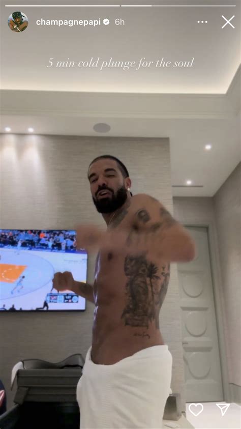 Drake S Shirtless Bathroom Photo Leaves Fans Asking Same Question