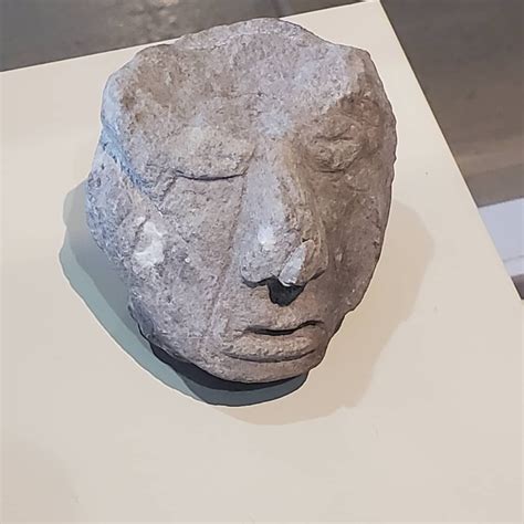 Morse Stone Human Effigy Head Photographed By Cahokia Mounds World