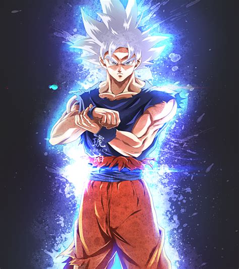 According to the recent dragon ball super movie , a full powered super saiyan blue would be goku is far more stronger than broly, even without ultra instinct.broly was defeated by a weakened their body can also move and adapt while in battle on its own, allowing them to attack and defend. Son Goku Ultra Instinct by Kohaku-Art : dbz