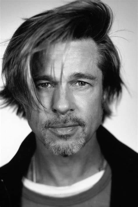 Portraits Mark Seliger Studio Brad Pitt Portrait Long Hair Styles Men