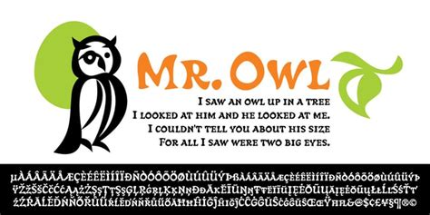 Owl Font Webfont And Desktop Myfonts