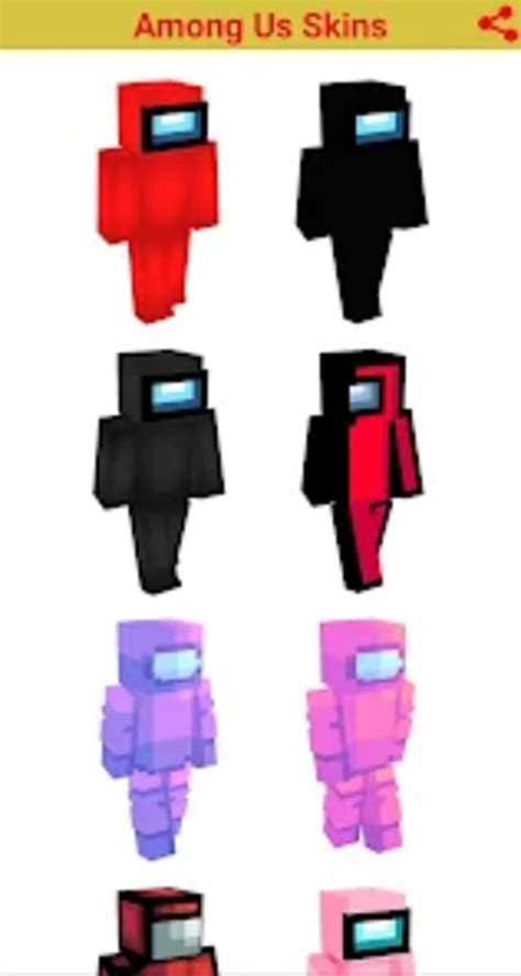 Mini Among Us Minecraft Skins