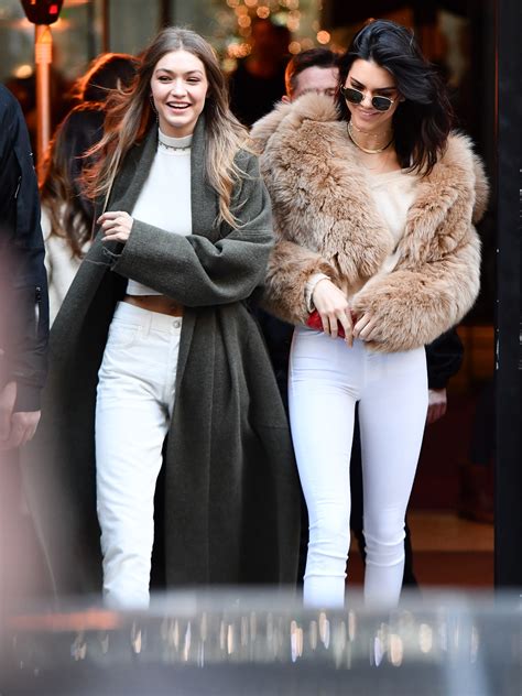 Kendall Jenner And Gigi Hadid Twinning In Paris During Victorias Secret Show Vogue