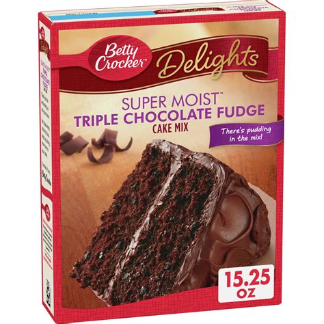 Betty Crocker Super Moist Triple Chocolate Fudge Cake Mix 15 25 Oz