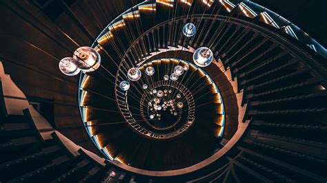 Download Wallpaper 1920x1080 Staircase Spiral Staircase