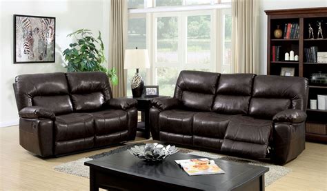 Experience exceptional comfort with its foam density of 2.4 for the seat and the arm and foot rest features a foam density of 2.0. Stallion Top Grain Leather Match Reclining Living Room Set ...