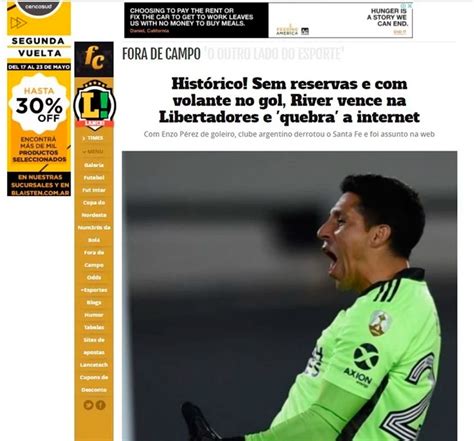 Enzo perez debutó en su primer partido oficial en river ante guaraní, por los cuartos de final de la copa libertadores 2017 en un estadio monumental repleto. En Colombia estallaron contra Santa Fe y el mundo elogia a ...