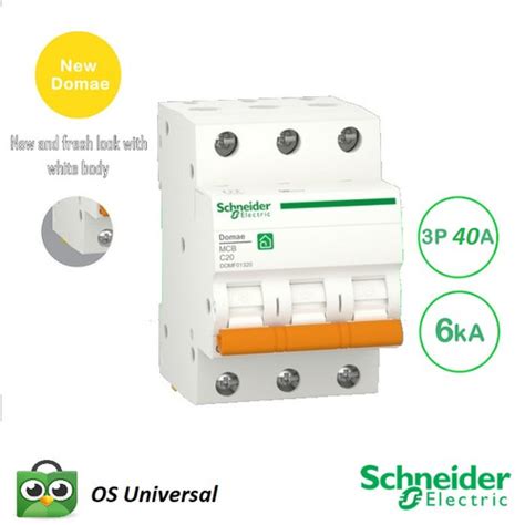 Jual Schneider Mcb 3p 40a Domae 3 Phase 40 A Ampere Jakarta Utara