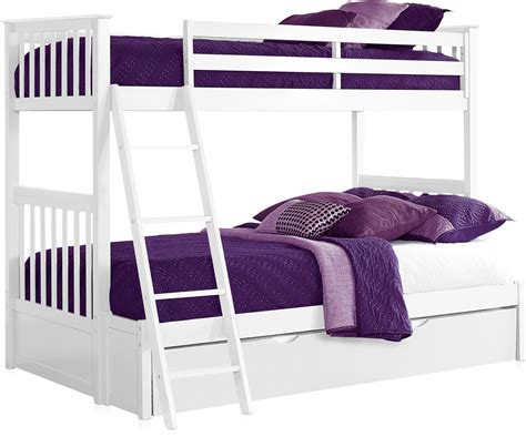 flynn trundle bunk bed american signature furniture