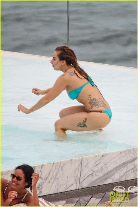 Lady Gaga Bikini Poolside Babe Photo Bikini Lady Gaga Taylor Kinney Photos Just