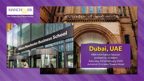 The Manchester Global Part Time Mba Breakfast Information Session In