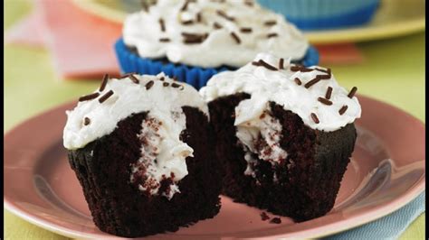 Remove from heat, add chocolate morsels to pan, and whisk. Cream-Filled Cupcakes - YouTube