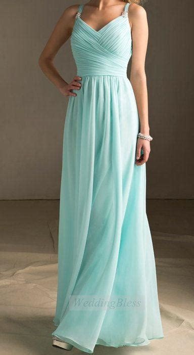 Cercare la migliore selezione di abito colorato per le nozze a tema tiffany. Robe Longue Robe De Demoiselle D'honneur Bleu De Tiffany À Bretelles En Mousseline De Soie A ...
