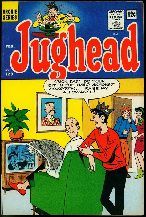 Jughead 129 1966 Lbj Cover Archie Comics Betty And Veronica Fn