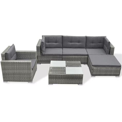 Vidal xl les biens de consommation. vidaXL.nl | vidaXL 17-delige loungeset grijs polyrattan