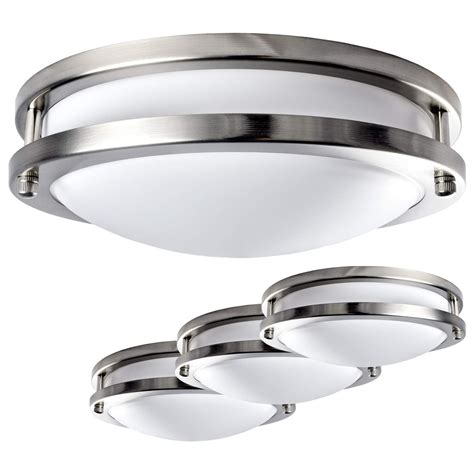 Luxrite LED Flush Mount Ceiling Light, 10 Inch, Dimmable, 5000K Bright ...