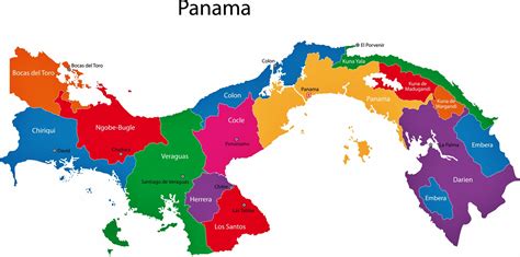 Mapas De Panama Con Nombres Provincias Distritos Comarcas Images