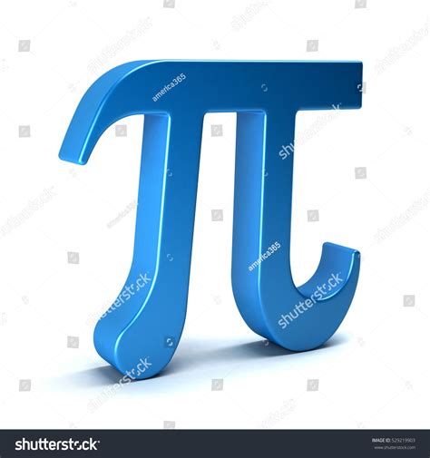 Pi Number Mathematical Symbol 3d Rendering Illustration Pi Math
