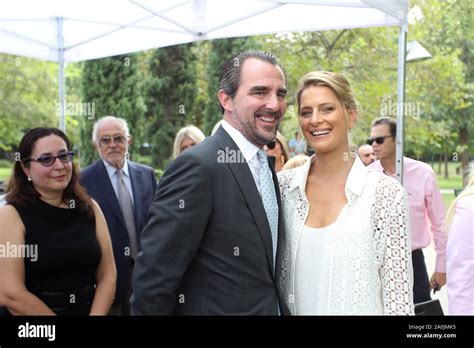 Athens, Greece. 20th Sep, 2019. Prince NIKOLAOS of Greece with his wife