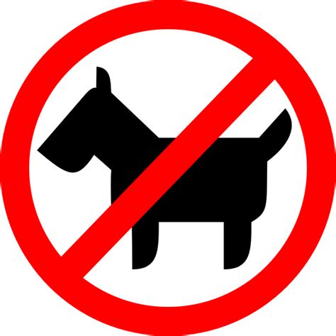 No Dogs Round Sign Vector Image Free Svg