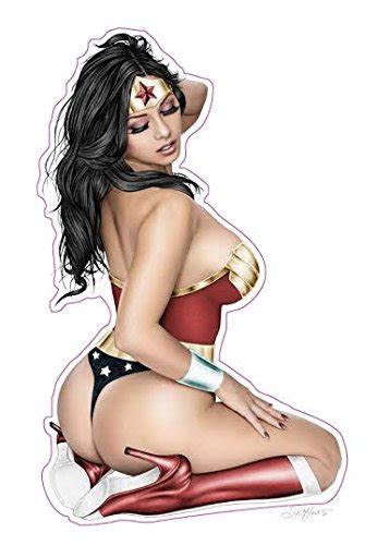 Sell Wonderwoman Superhero Pin Up Girl Decal Sticker 6